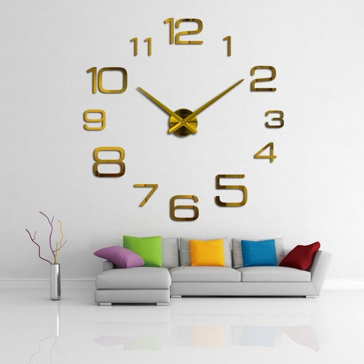 New Wall Clock 3d Acrylic Mirror Clocks BENNYS 