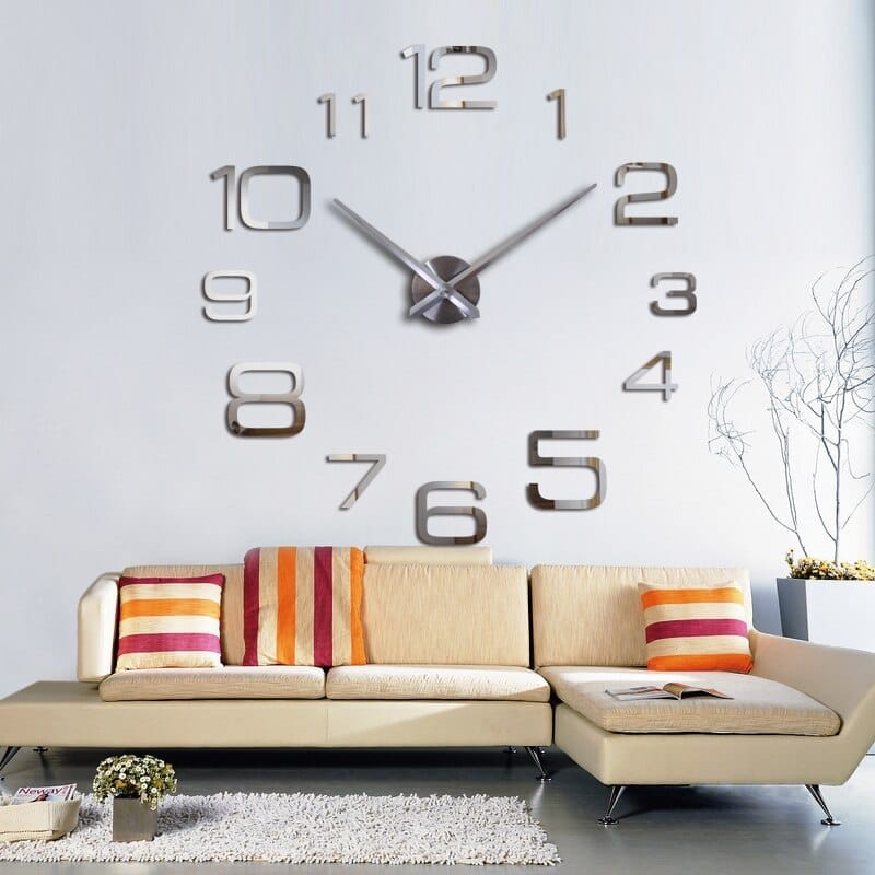 New Wall Clock 3d Acrylic Mirror Clocks BENNYS 