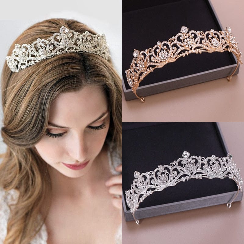 New Wedding Crown For Brides Rhinestone Hair Accessories BENNYS 