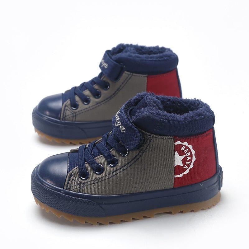 New Winter High-top And Velvet Warm Cotton Shoes For Boys BENNYS 