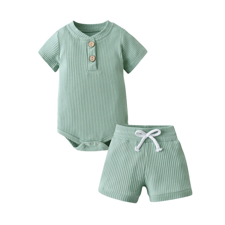 Newborn Baby Boys Girls Clothes Set Cotton Solid Outfits BENNYS 