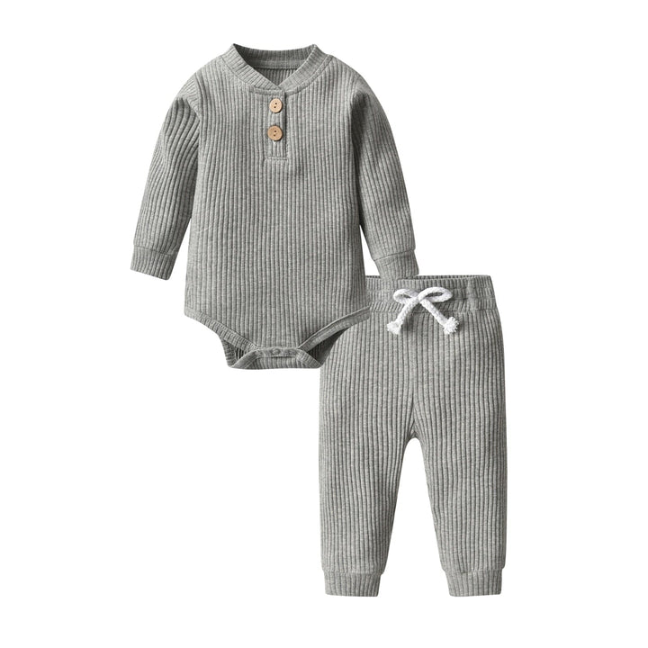 Newborn Baby Boys Girls Clothes Set Cotton Solid Outfits BENNYS 