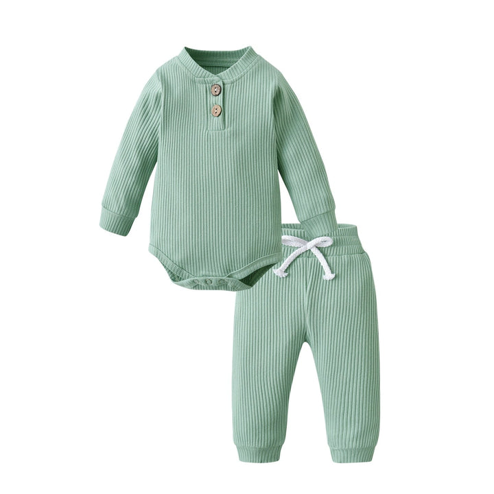 Newborn Baby Boys Girls Clothes Set Cotton Solid Outfits BENNYS 