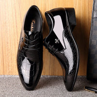 Newest Italian oxford shoes for men luxury patent leather wedding shoes BENNYS 