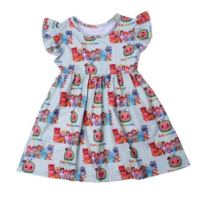 Newest Summer Toddler Girls Dresses Bluey Clothes BENNYS 