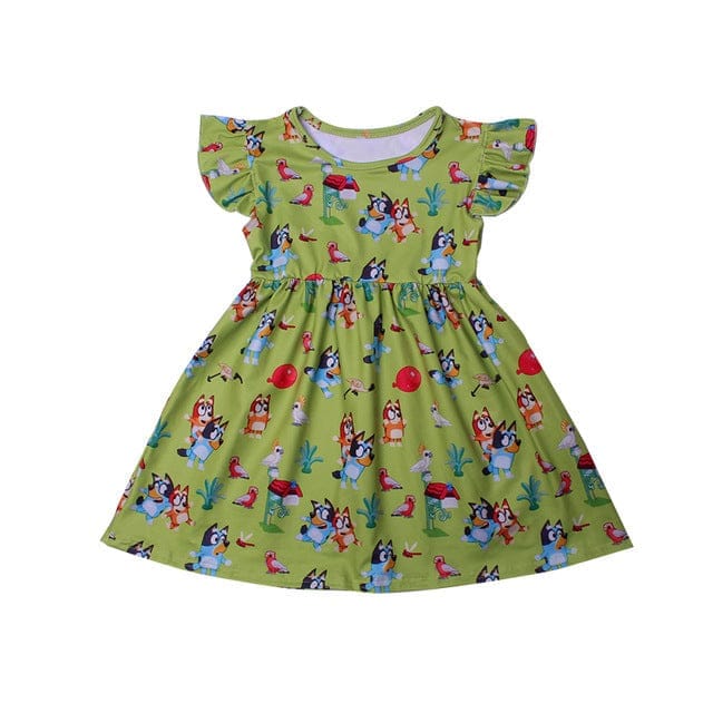 Newest Summer Toddler Girls Dresses Bluey Clothes BENNYS 