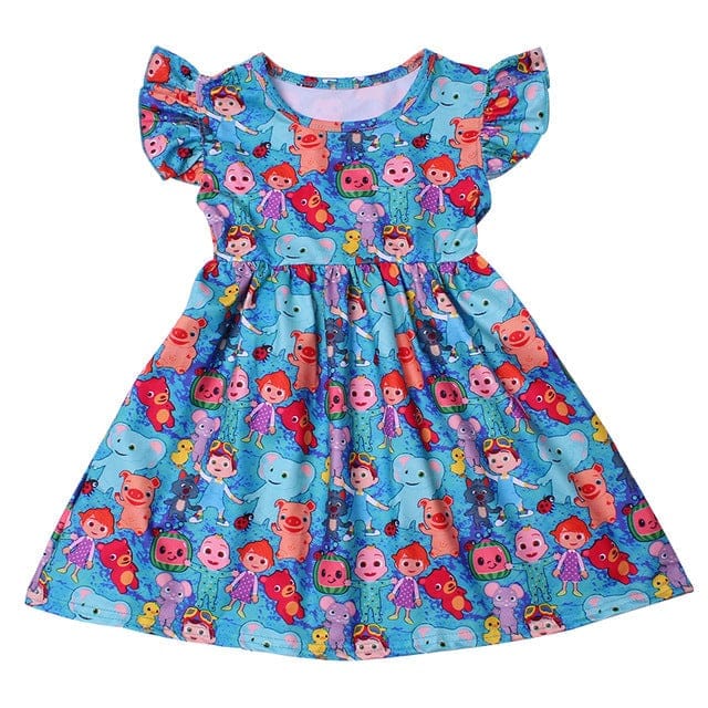 Newest Summer Toddler Girls Dresses Bluey Clothes BENNYS 