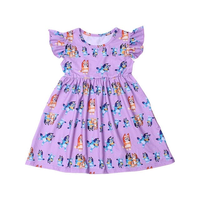 Newest Summer Toddler Girls Dresses Bluey Clothes BENNYS 