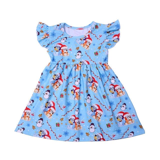 Newest Summer Toddler Girls Dresses Bluey Clothes BENNYS 