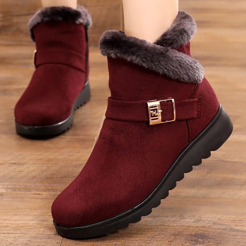 No slip winter boots women shoes 2022 new zipper snow boots Bennys