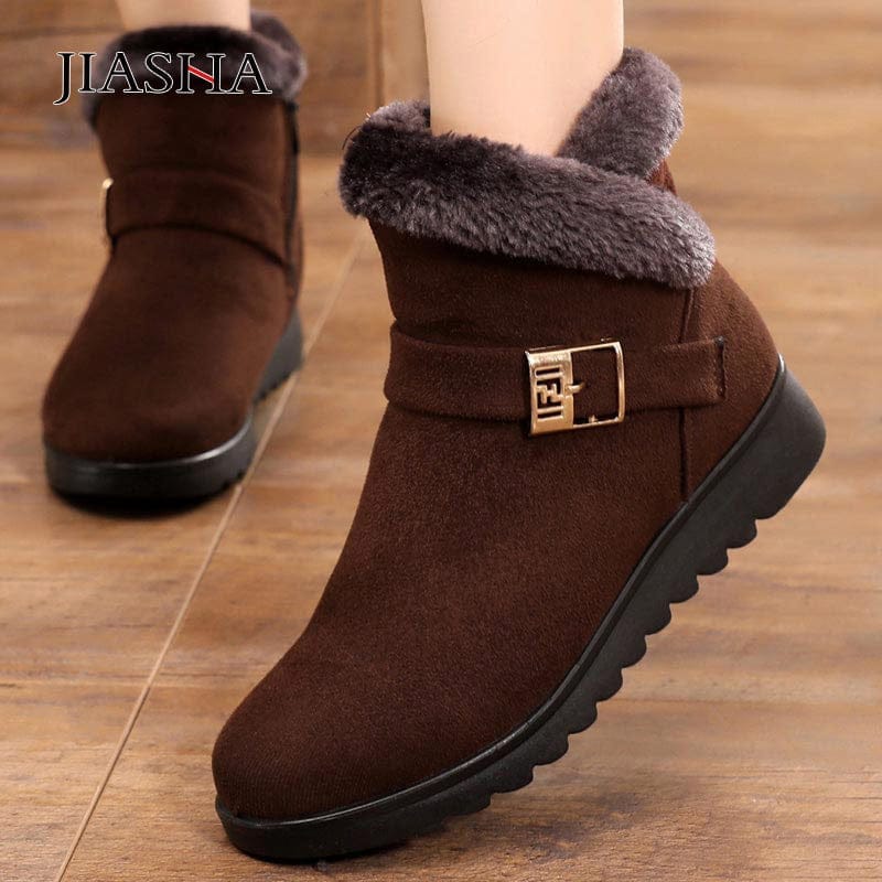 No-slip winter boots women shoes 2022 new zipper snow boots BENNYS 