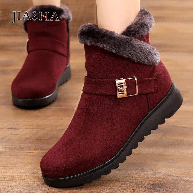 No-slip winter boots women shoes 2022 new zipper snow boots BENNYS 