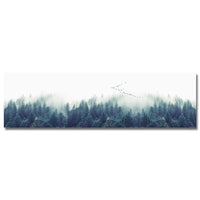 Nordic Decor Foggy Forest Landscape Wall Art Poster BENNYS 