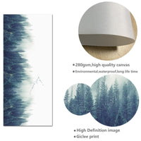 Nordic Decor Foggy Forest Landscape Wall Art Poster BENNYS 