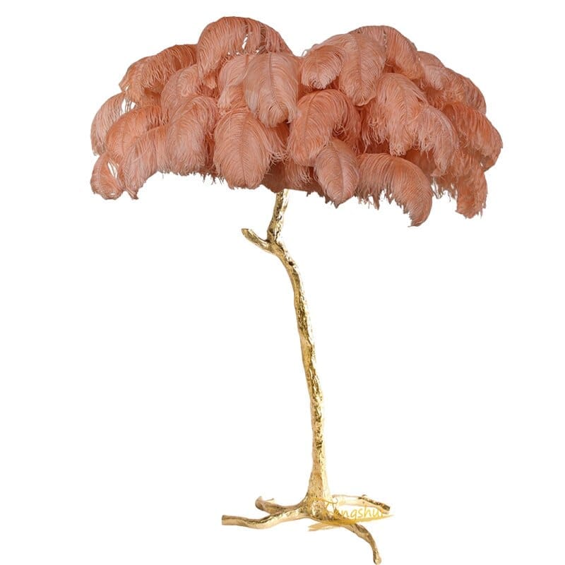 Nordic Ostrich Feather Living Room LED Floor Lamps BENNYS 