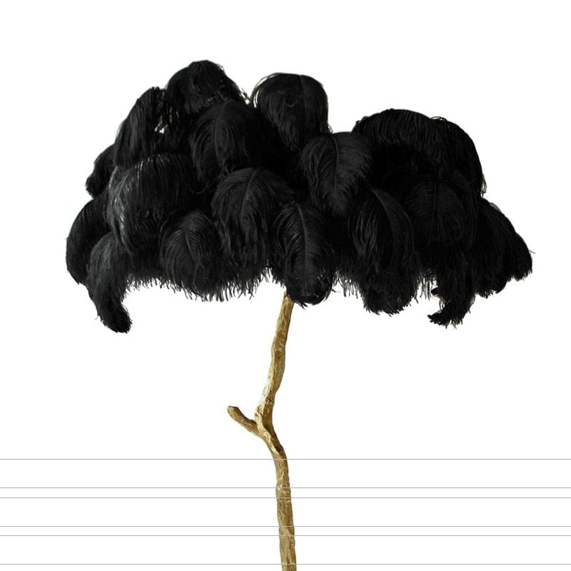 Nordic Ostrich Feather Living Room LED Floor Lamps BENNYS 