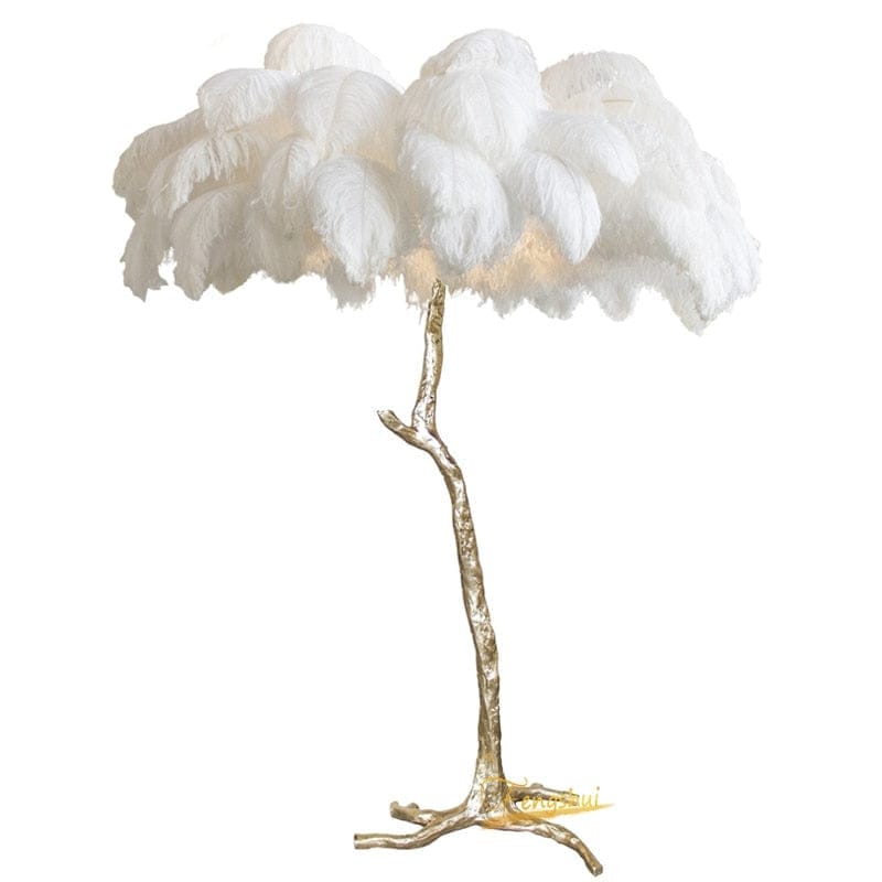 Nordic Ostrich Feather Living Room LED Floor Lamps BENNYS 