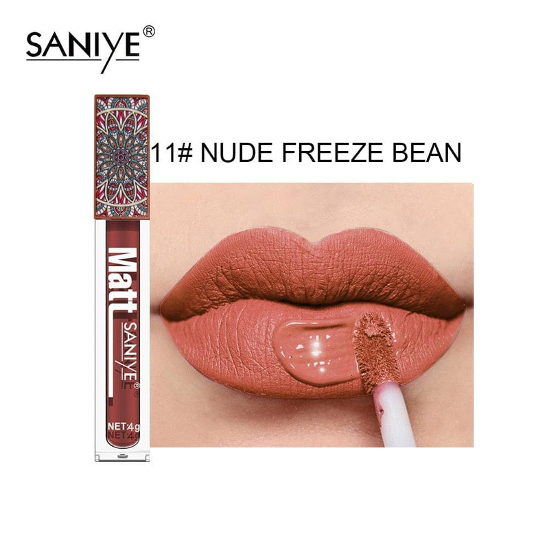 Nude Lip Gloss Waterproof Liquid Matte Lipstick Long Lasting 4g BENNYS 