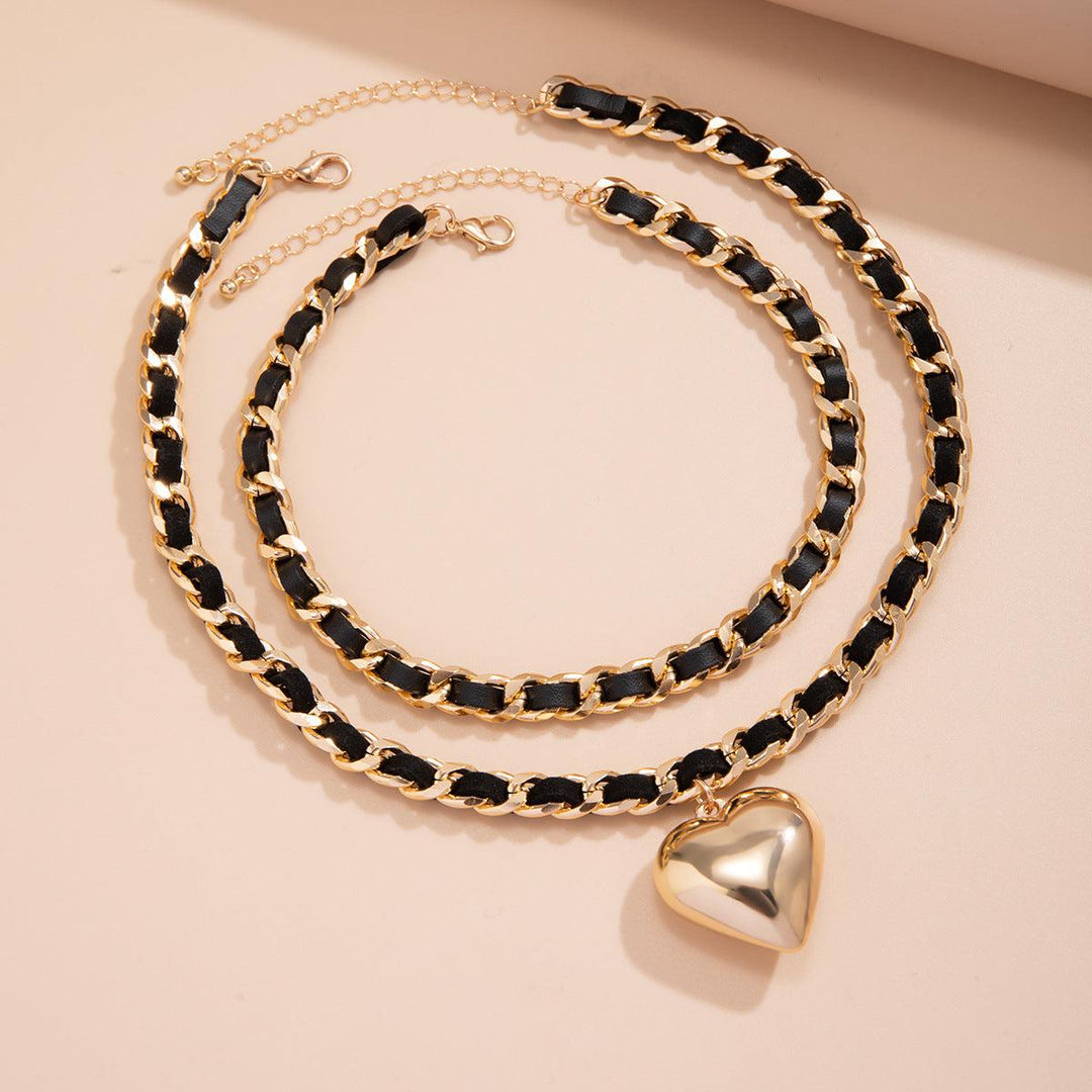 Double-layer Chains Design Necklace For Women-necklace-Bennys Beauty World