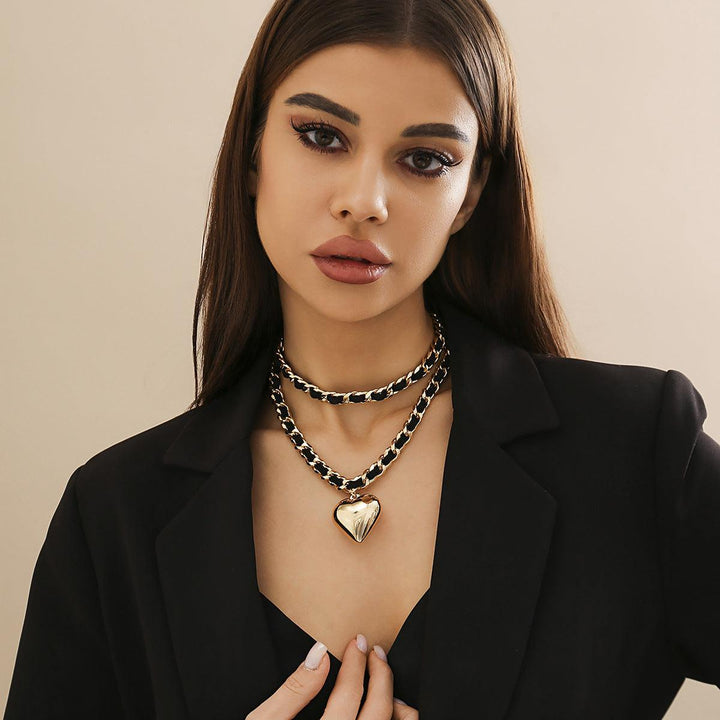 Double-layer Chains Design Necklace For Women-necklace-Bennys Beauty World