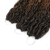 Ombre Brown Synthetic Faux Locs Crochet Braiding Hair Extension BENNYS 