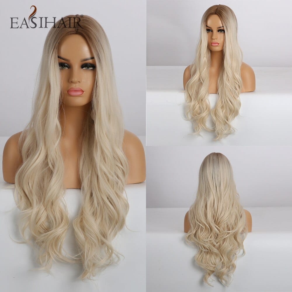 Ombre Synthetic Wigs for Women Wavy Cosplay Wigs Heat Resistant BENNYS 