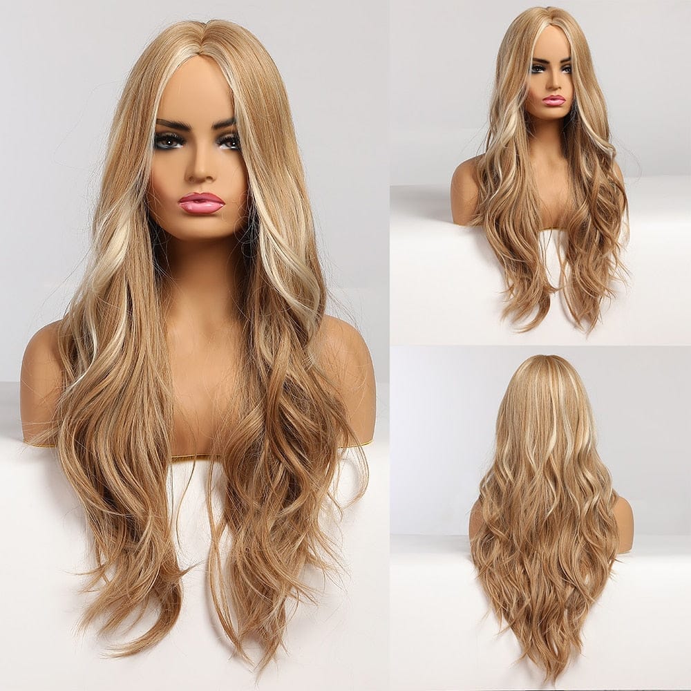 Ombre Synthetic Wigs for Women Wavy Cosplay Wigs Heat Resistant BENNYS 