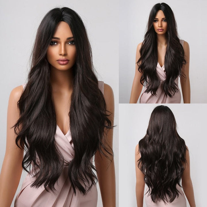 Ombre Synthetic Wigs for Women Wavy Cosplay Wigs Heat Resistant BENNYS 