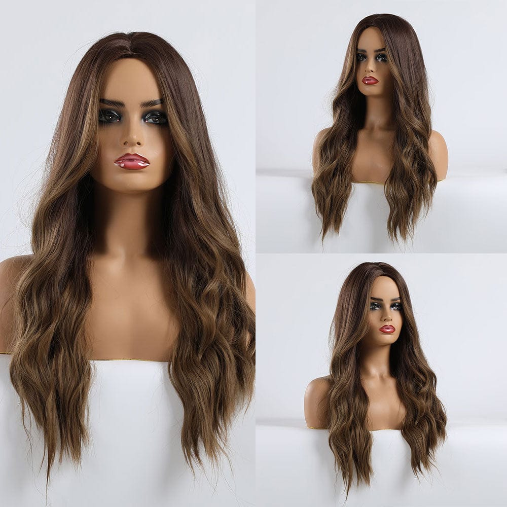 Ombre Synthetic Wigs for Women Wavy Cosplay Wigs Heat Resistant BENNYS 