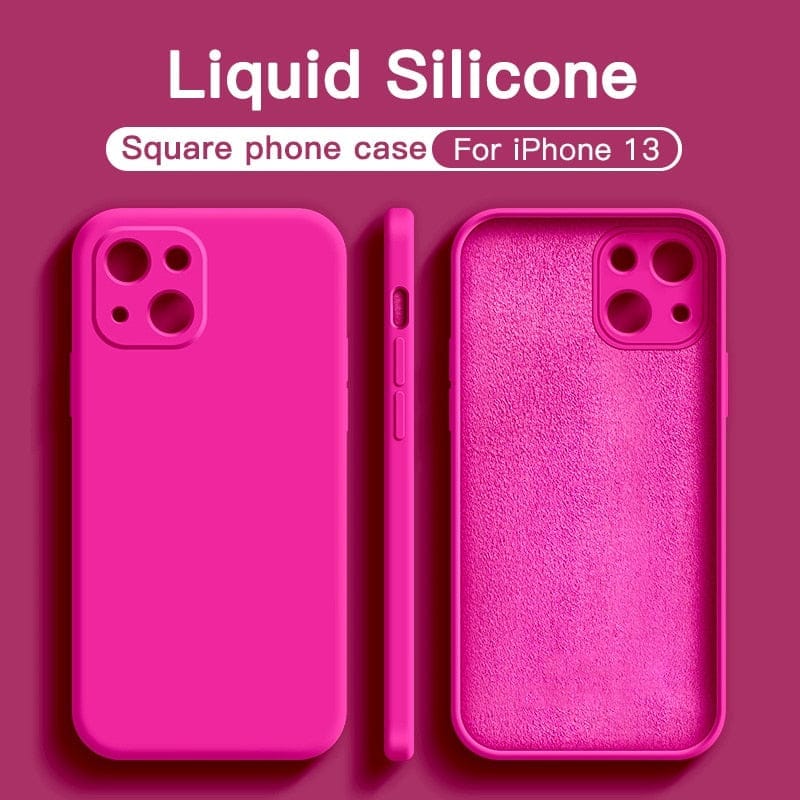 Original Square Liquid Silicone Phone Case For iPhone BENNYS 