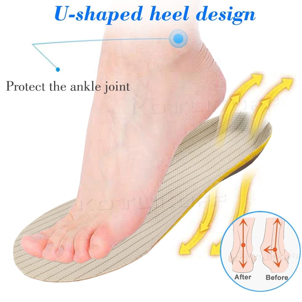 Orthopedic Insoles Orthotics Flat Foot Health Sole Pad For Shoes BENNYS 