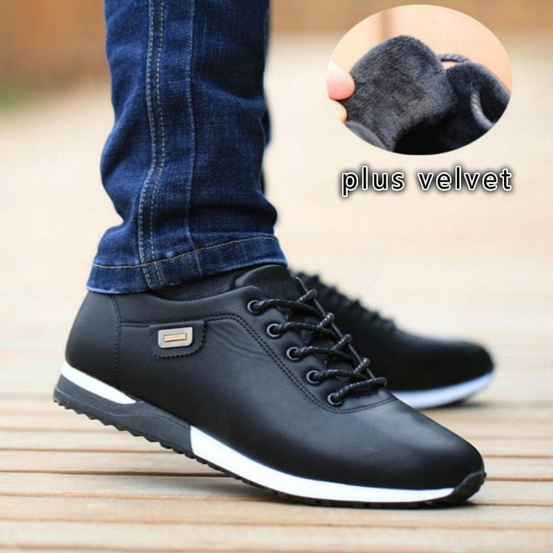 Outdoor Breathable Sneakers For Men PU Leather Business Casual Shoes BENNYS 