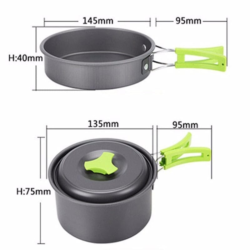 Outdoor Camping Tableware Kit Outdoor Cookware Set BENNYS 