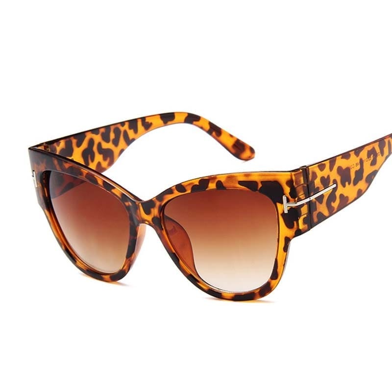 Oversized Sunglasses Woman Big Frame Cat Eye Gradient Lens Sun Glasses BENNYS 