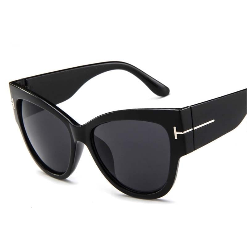 Oversized Sunglasses Woman Big Frame Cat Eye Gradient Lens Sun Glasses BENNYS 