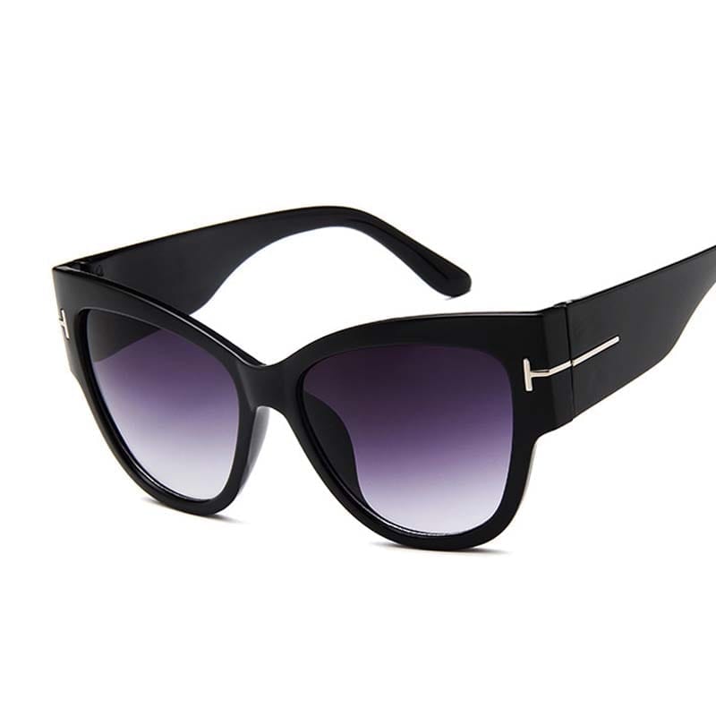 Oversized Sunglasses Woman Big Frame Cat Eye Gradient Lens Sun Glasses BENNYS 