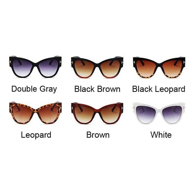 Oversized Sunglasses Woman Big Frame Cat Eye Gradient Lens Sun Glasses BENNYS 