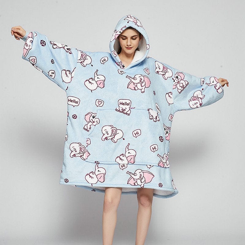 Oversized Wearable Blanket Hoodie Winter Cute  Home-wear BENNYS 