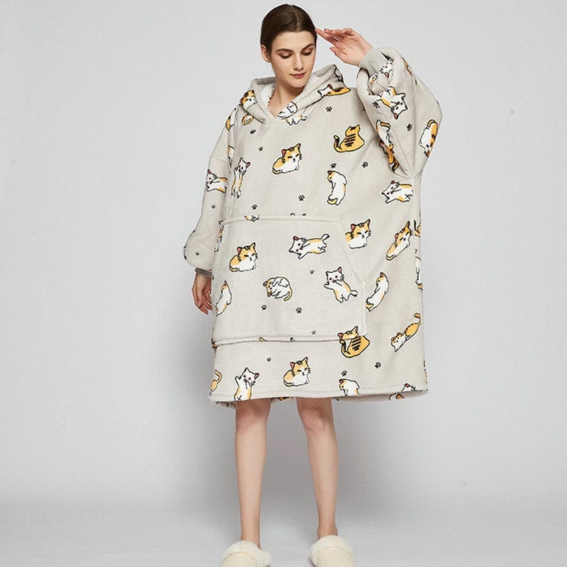 Oversized Wearable Blanket Hoodie Winter Cute  Home-wear BENNYS 