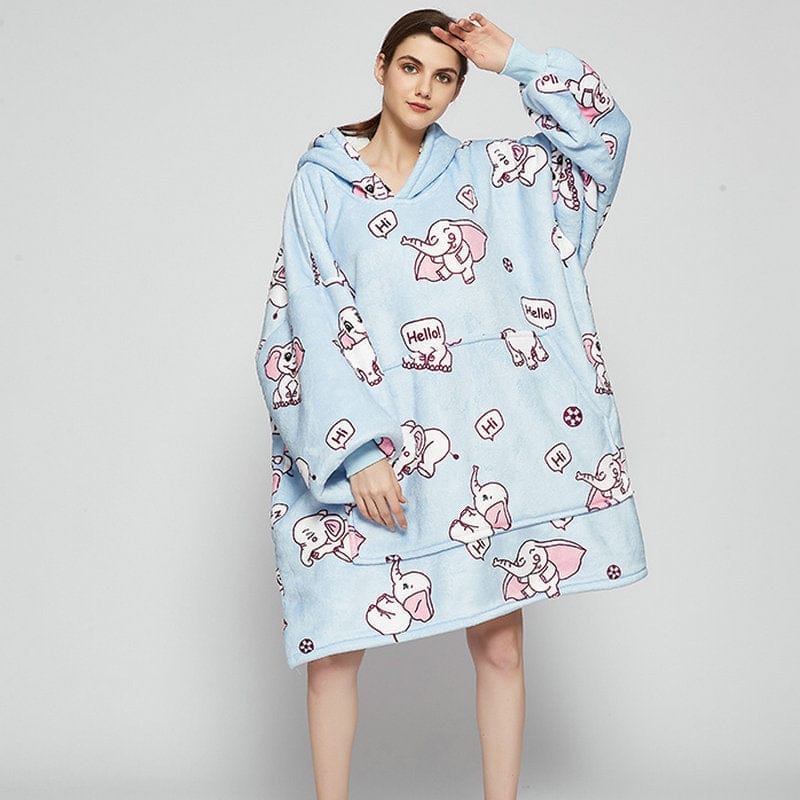 Oversized Wearable Blanket Hoodie Winter Cute  Home-wear BENNYS 