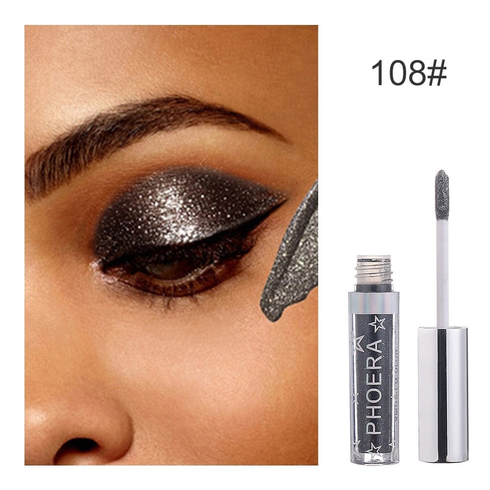 PHOERA Liquid Eyeshadow Metallic Diamond Shiny Pigmented Eye Shadow BENNYS 