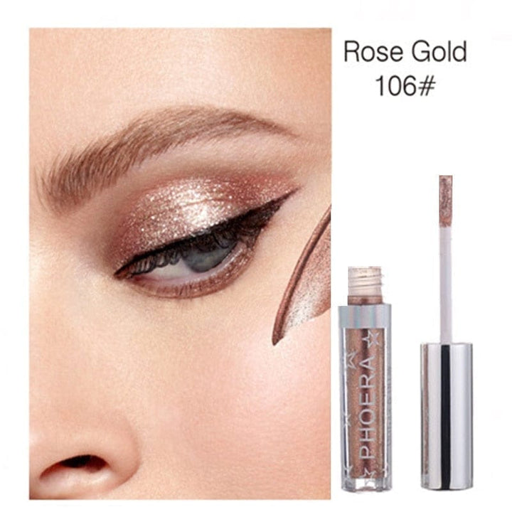 PHOERA Liquid Eyeshadow Metallic Diamond Shiny Pigmented Eye Shadow BENNYS 