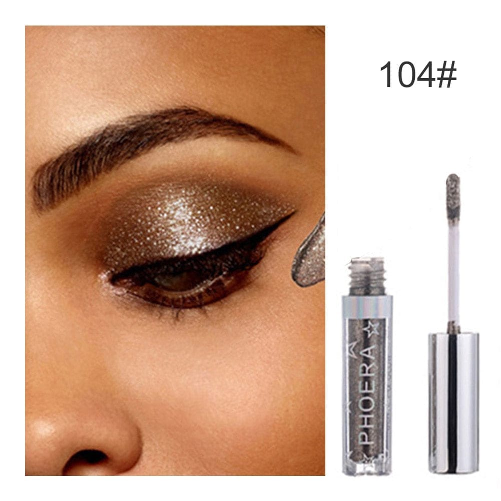 PHOERA Liquid Eyeshadow Metallic Diamond Shiny Pigmented Eye Shadow BENNYS 