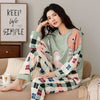 Pajamas Set Women Cute Cartoon Print Sleepwear 2 Piece Lounge Sets BENNYS 