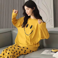 Pajamas Set Women Cute Cartoon Print Sleepwear 2 Piece Lounge Sets BENNYS 