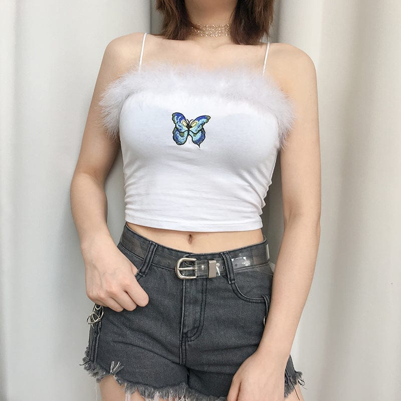 Patchwork Cute Crop Top For Women BENNYS 