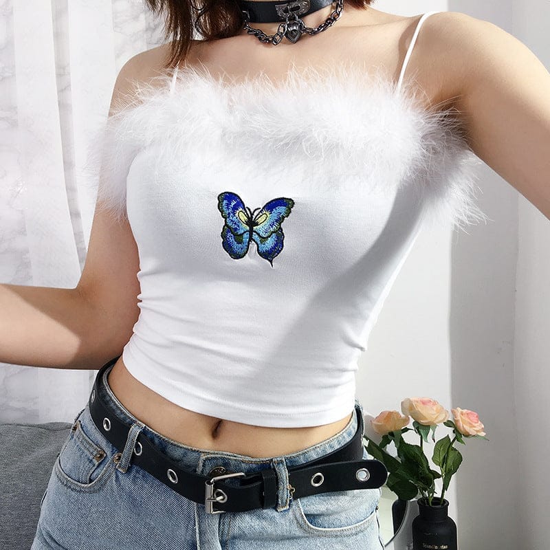 Patchwork Cute Crop Top For Women BENNYS 