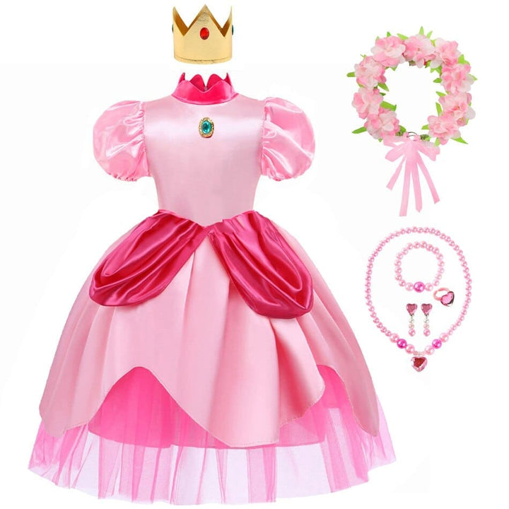 Peach Princess Cosplay Dress Girls Fancy Clothes BENNYS 