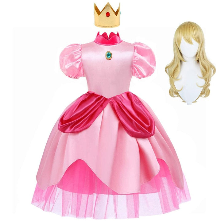 Peach Princess Cosplay Dress Girls Fancy Clothes BENNYS 