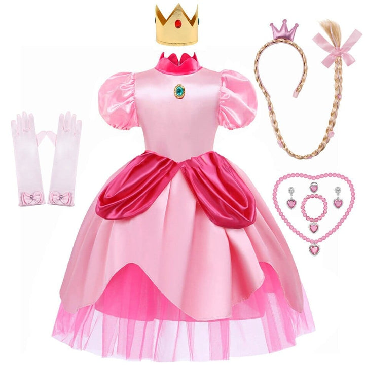 Peach Princess Cosplay Dress Girls Fancy Clothes BENNYS 